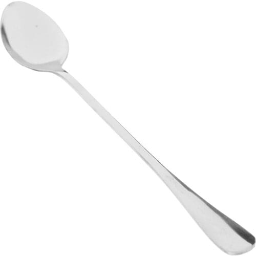 1pc 20cm Stainless Steel Long Handle Ice Cream Spoon Tea Mixing Spoon Coffee Dessert Picnic Kitchen Tableware Soup Spoon