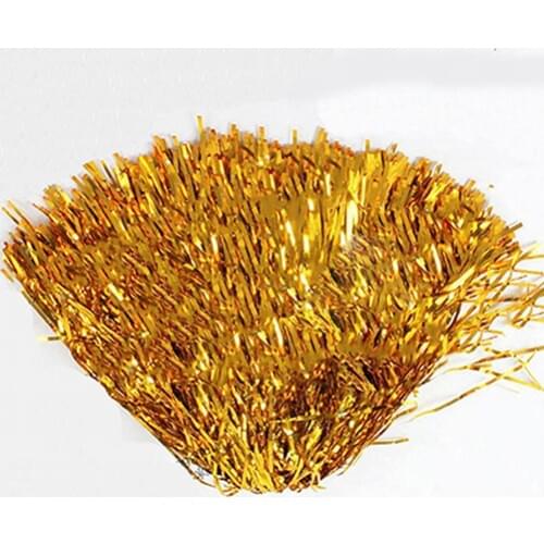 1PC Metallic Cheer Dance Sport Competition Cheerleading Pom Poms Flower Ball For for Football Basketball Match Pompon Children
