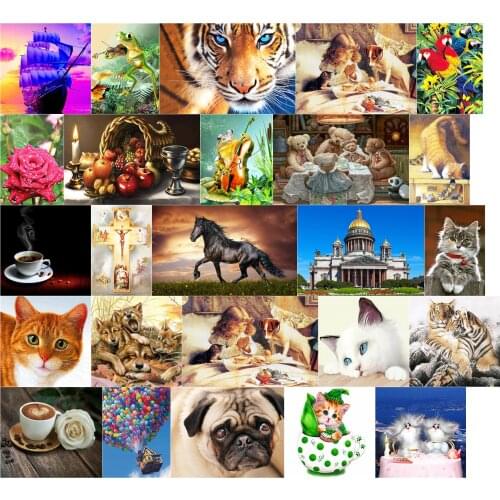 A2824 Wolf Family Needlework,For Embroidery,DIY 14CT Unprinted Arts Cross stitch kits Set Cross-Stitching Home Decor