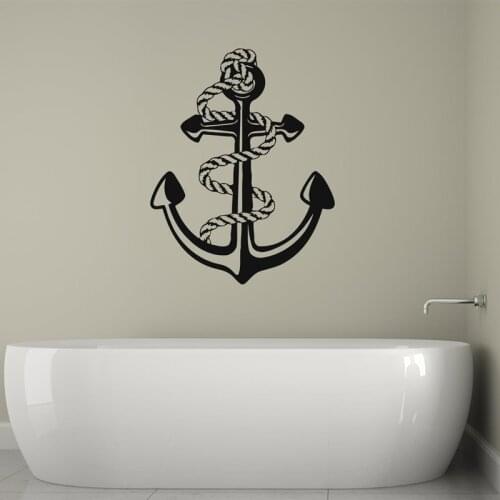 Anchor Wall Sticker Vinyl Nautical Home Decor For Bathroom Ocean Wall Decals Art Decoration Kids Room Nursery Wallpaper 4556