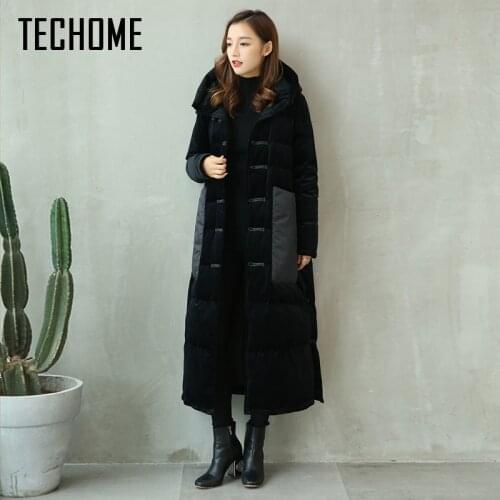 New Winter Fashion Winter Long Down Jacket Women Hooded Thick Down Parka Winter Coat Women down jackets doudoune femme