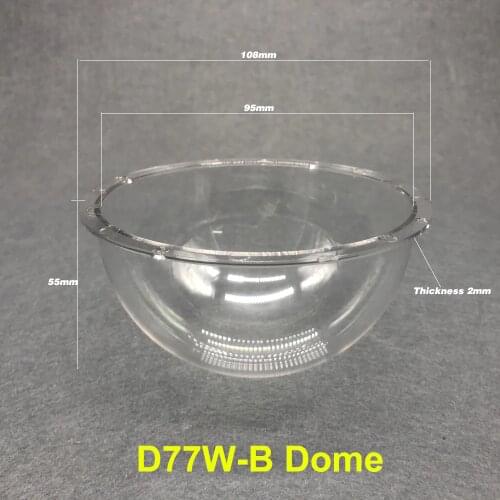 OwlCat 4 inch Acrylic Ball Cover PC Explosion-proof Hemisphere Cover Optical Ball Case Camera Waterproof Cover Monitoring Shell