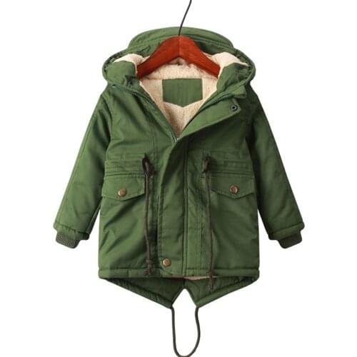 Winter Children Down Parkas Boys Winter Coats Jacket for Boys Girls Warm Outerwear Hooded Kids Zipper Coats For Girls Children