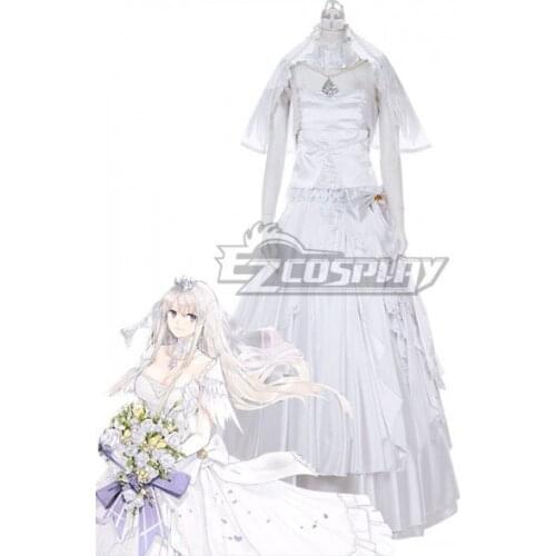 Azur Lane Enterprise Oath Dress Girls Party Halloween Adult White Party Evening Ball Christmas Dress Cosplay Costume E001