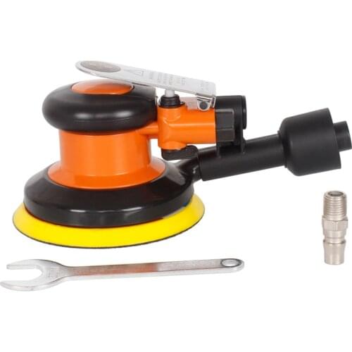 Pneumatic Waxing Machine 125mm Disc Sandpaper Machine Disk Zımpara Vacuuming Pneumatic Polishing Machine GY-125C