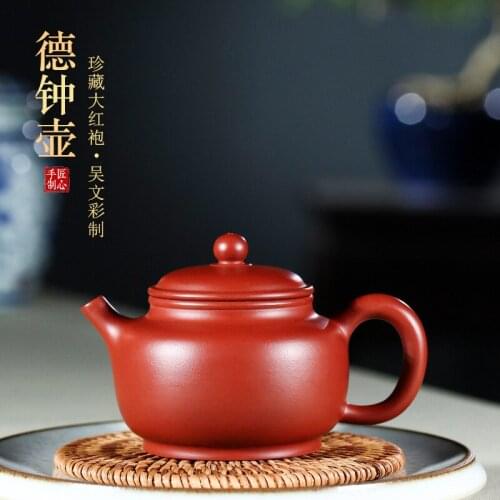 Manufacturers selling yixing special masters all pure manual recommended dahongpao DE bell teapot tea sets