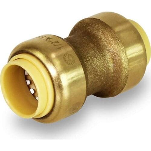 Straight Coupling Pipe Fittings Push 1/2 Lead-free brass NPT Brass oil Pipe Fitting Tube Compression Ferrule Tube Compression