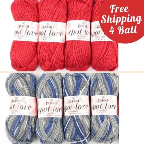 Pukka Spot Love 5 Ball - Thick - Knitting Yarn 500gr - 45 Color Options Beret - Blanket - Sweater - Hobby - Acrylic - Amigurumi - Shawl - Cardigans - Booties - Scarf - Baby - DIY