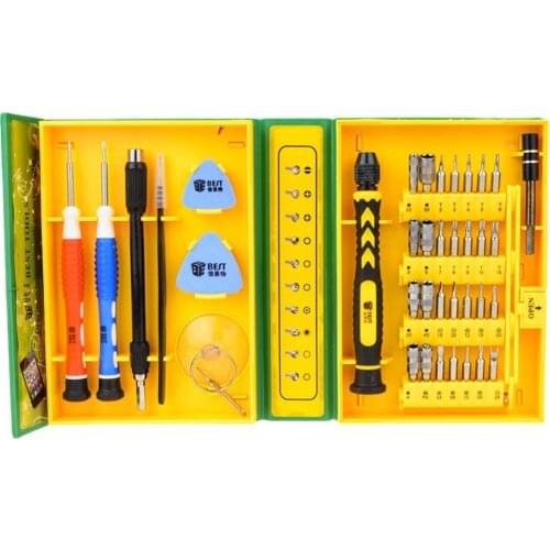 38 in 1 Mobile Phone Repair Screwdriver Tweezers Opening Tool Kit with Box for iPhone Samsung Xiaomi Laptop PC Watch Drone Toys