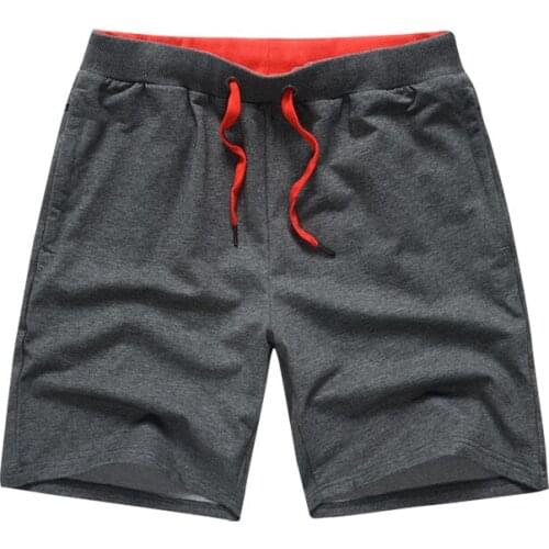 Top quality Cotton Runnings Shorts Men Beach Short Board Elastic Breathable Fitness Male Short Trouser Bermuda Masculina