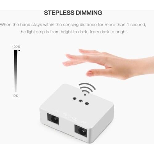 LED Dimmable Switch Hand Scan Sensor Hand Waving On/Off Device Dimmer Switch for LED Strip Light wholesale