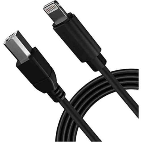 USB 2.0 OTG Type B instrument Midi adapter cable, compatible with iPhone to electric piano, MIDI keyboard, audio DAC