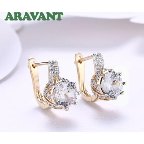 New Design 3 Color CZ AAA Clear Zircon Drop Earrings For Women Fashion Party Jewelry Gifts