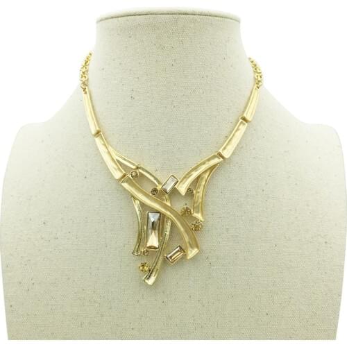 Summer Crystal Jewelry Necklace For Women Pendant Statement Necklaces Collier Femme Bijoux Collares Mujer Gothic Punk Necklace