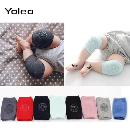 1 Pair Baby Knee Pad for Crawling and Safety Baby Knee Pads Protector Soft Anti-slip Crawling Elbow Cushion Kneepads for Infant