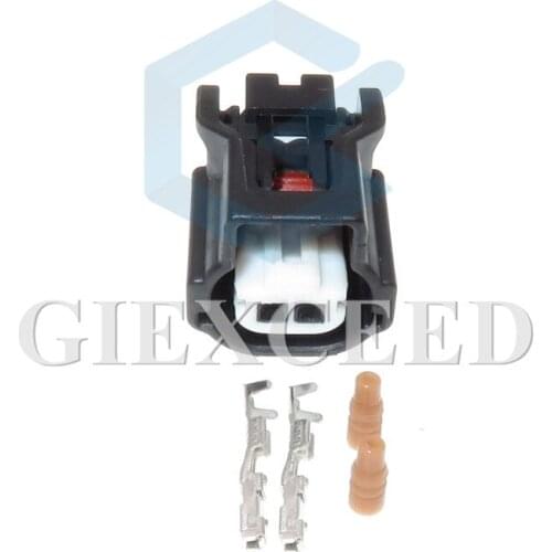 2 Sets 2 Pin 6189-7523 Waterproof Automotive Connector Electrical Sealed Female Socket For Honda