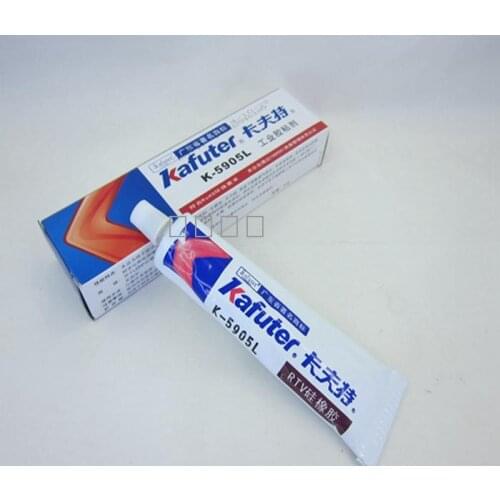 5pcs Kafuter 45g K-5905L translucent LED sealed silicone plastic metal sealant quick-drying