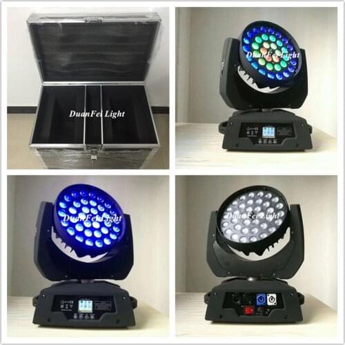 6pcs+3 Flycase) Stage color led moving head ring wash zoom rgbw 36x10w dj zoom moving head led wash rgbw moving light