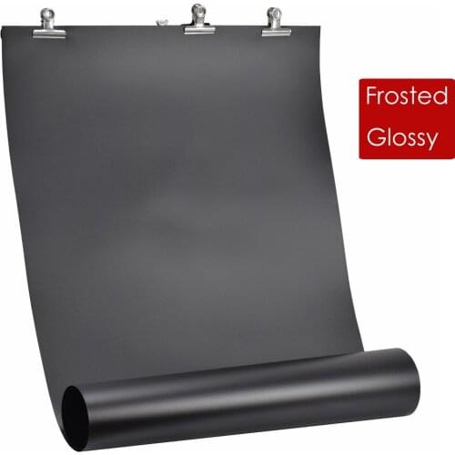 60 x 130cm White / Black PVC Anti-wrinkle Frosted / Glossy 2 in 1 Backgrounds Backdrop for Photo Studio Photography Equipment