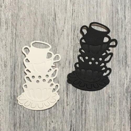 ArtScrap Teacups-1 For Metal Cutting Stencils Scrapbooking Craft Embossing Die Cuts | Art: 279