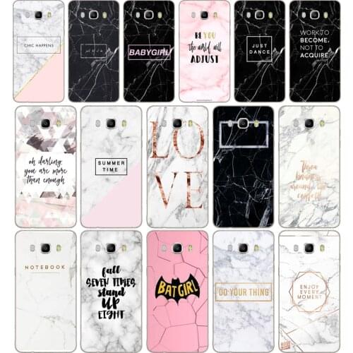 144DD MARBLE INITIALS Newest Super Cute Case Cover for Samsung Galaxy a3 a5 2017 A6 A8 2018 j3 j5 j7 2016 2017