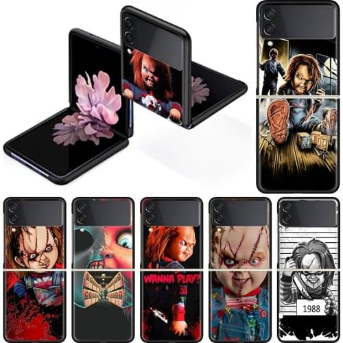 Horror Movie Chucky Case for Samsung Galaxy Z Flip3 Back Cover For Galaxy Z Flip 3 5G 6.7" Smartphone Shell Fitted Coque Housing