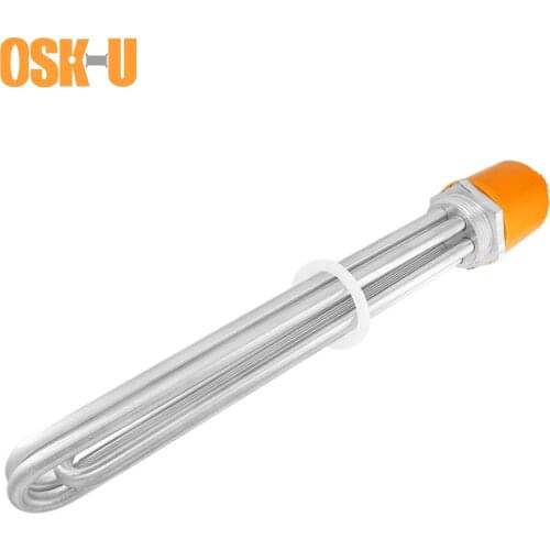 DN40/1.5inch Heater Element for Water Tank 380V Tubular Heating Pipe 304SUS Water Heater Element Wattage 6KW/9KW/12KW