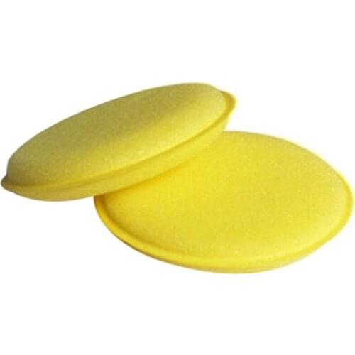 Two Waxing Polish Wax Foam Sponge Applicator Pads For Clean Cars Vehicle Glass