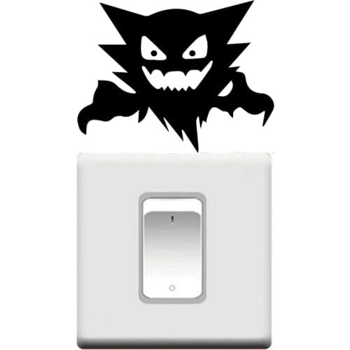 Haunter Pokemon Funny Cartoon Wall Stickers Vinyl Decal Switch Decoration 4WS0143