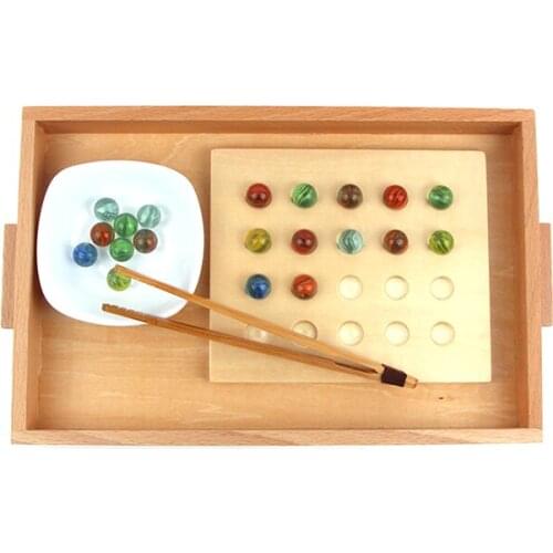 Clip Beads Montessori Toys for Hand-Eye Coordination Training Kids Early Learning Tools Childrens Educational Toy