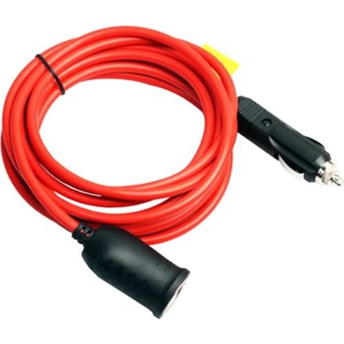 3.6/1.5M Car Cigarette Lighter Adapter Plug Extension Cord 12V 24V Socket Styling Charger Cable Female Socket Plug Car Styling