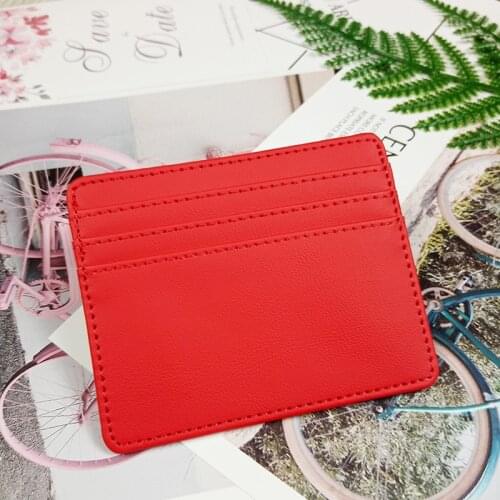 1PC Mens Fashion Ladies Credit Card Holder PU Leather Slim Wallet Holder Credit Card Holder ID Card Holder Holiday Gift