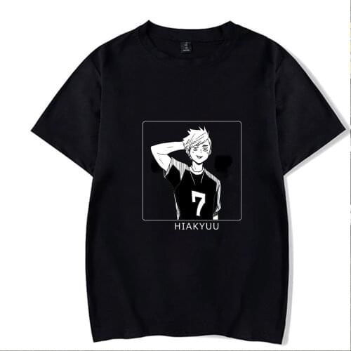 2021 Hot Anime Cartoon T Shirt Women Fashion haikyuu T-shirt Japanese Anime Tshirt