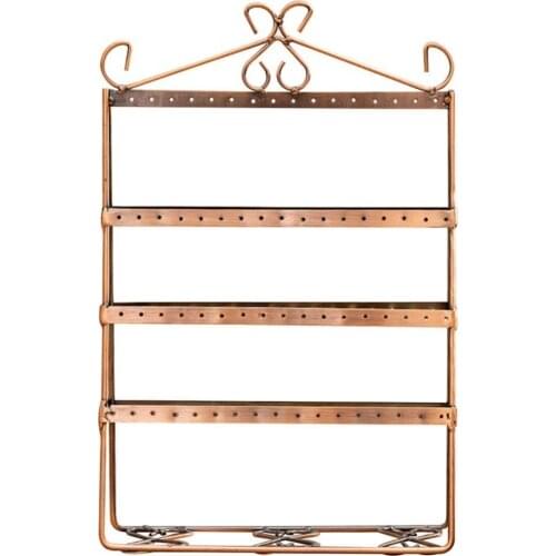 50% Hot Sales 4-Tier Durable Jewelry Stand Rack Earrings Display Organizer Holder Props Shelf