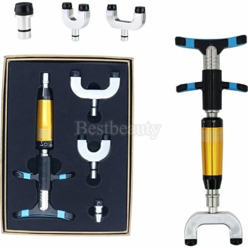 Best Manual Chiropractic Adjusting Tool For Backbone Modulation Home Use 6 Levels 3 Heads Spine Activative Back Bone Massage