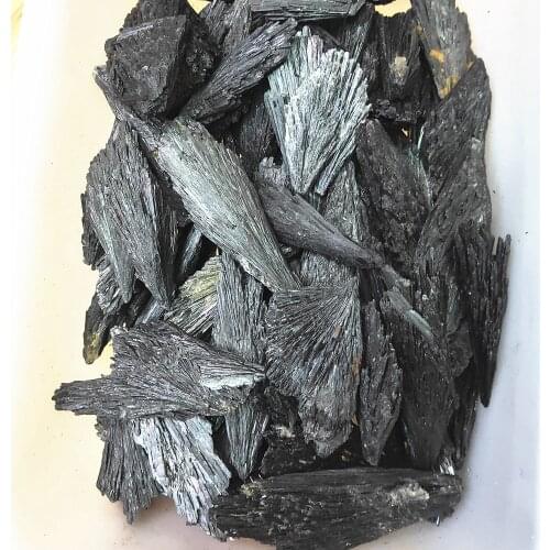 Mineral sample Natural Black tourmaline crystal rough specimen raw jet stone quartz Crystals Healing Chakra home decoration