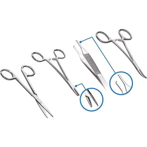 Dental Practice Kit, Oral model, Swaged needle, Training instrument Kit With Selica Gel for Dental Students Oral Suture Training