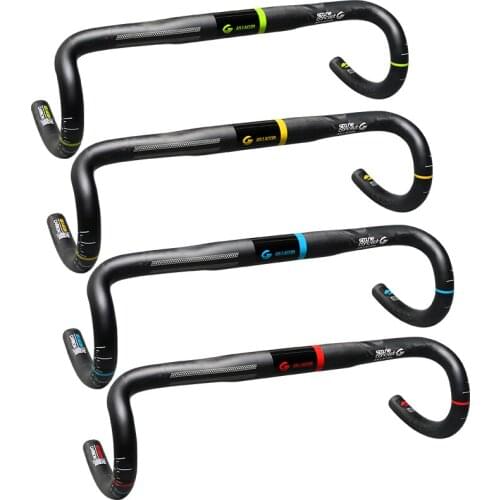 Newest ASIACOM SLX3 Road bike matt+gloss UD full carbon fibre handlebar carbon bicycle bent bar square 31.8*400-440mm Free Ship