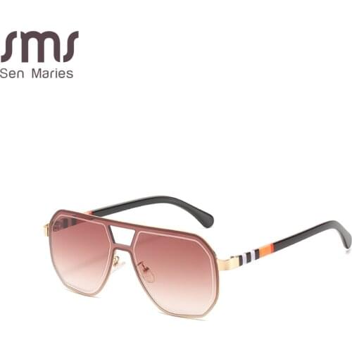 2021 New Fashion Man Women Square Sunglasses Metal Frame Sun Glasses Women Eyewear Gradient Shades UV400 Outside Party Glass