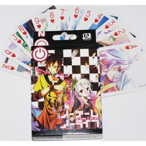 NEW Anime NO GAME NO LIFE Poker Cards Model Cosplay Board Game Cards With Box toy gift