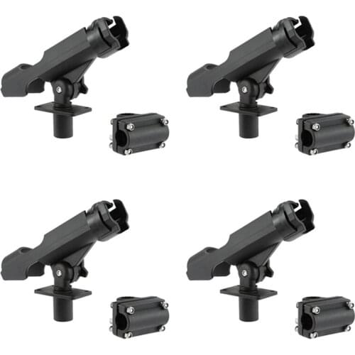 Kayak Canoe Boat Fishing Rod Rack Holder Rest Adjustable Removable 360 Degree Bracket Holder Boat Accessories