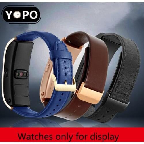 Replace for Huawei B2 B3 B5 smart watch bands 15mm 16mm 18mm color genuine leather strap for male and female bracelet soft