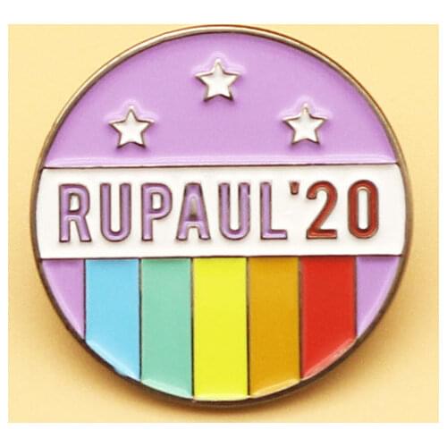 RUPAUL`20 brooch and enamel pins Men women fashion jewelry gifts anime movie novel lapel badges