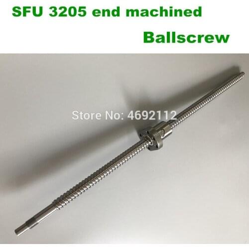 SFU3205 650 700 750 800 850 900 1000mm ballscrew BK25/BF25 end machined + 3205 Ballnut CNC parts