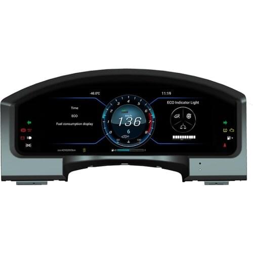 Bosstar 12.3 inch Lcd dashboard car cluster Speedometer for toyota Landcruiser LC 200 2008-2019 with gps 2gb ram 32gb rom