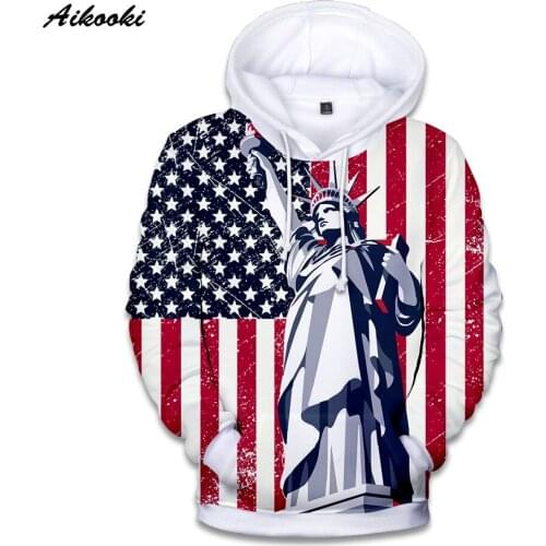 Fashion Statue Of Liberty Hoodies Men/Women Sweatshirts Hooded 3D Print United States New York Autumn Winter Hoody Polluvers Top