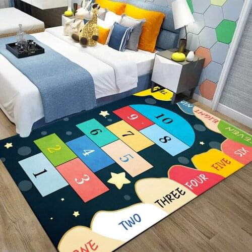 Living Room Thick Cartoon Super Soft Childrens Bedroom Carpet, Window Bedside Home Decoration Carpet