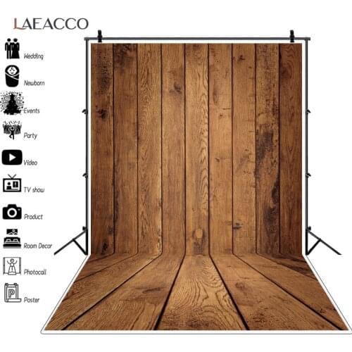 Laeacco Vinyl Backdrop Photography Vintage Wood Board Texture Floor Newborn Baby Portrait Pet Photo Backgrounds For Photo Studio