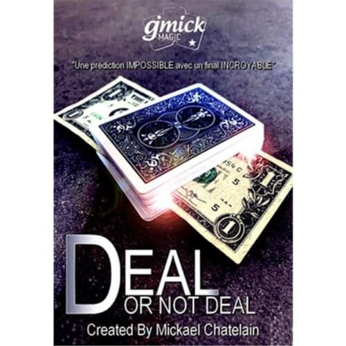 DEAL OR NOT DEAL Blue or Red by Mickael C Gimmick Magic Cards Magic Tricks Magician 2020 New Arrivals Close up Magic Props Fun