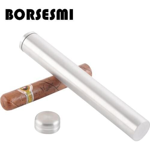 High quality single cigar tube cigar case pipe tools holder pocket smoking accessories Cigar tube